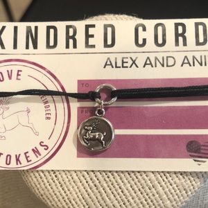 Alex and Ani Kindred Cord Reindeer Silver Bracelet
